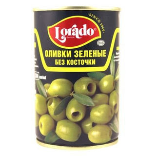 Оливки Лорадо зеленые без косточки 300г